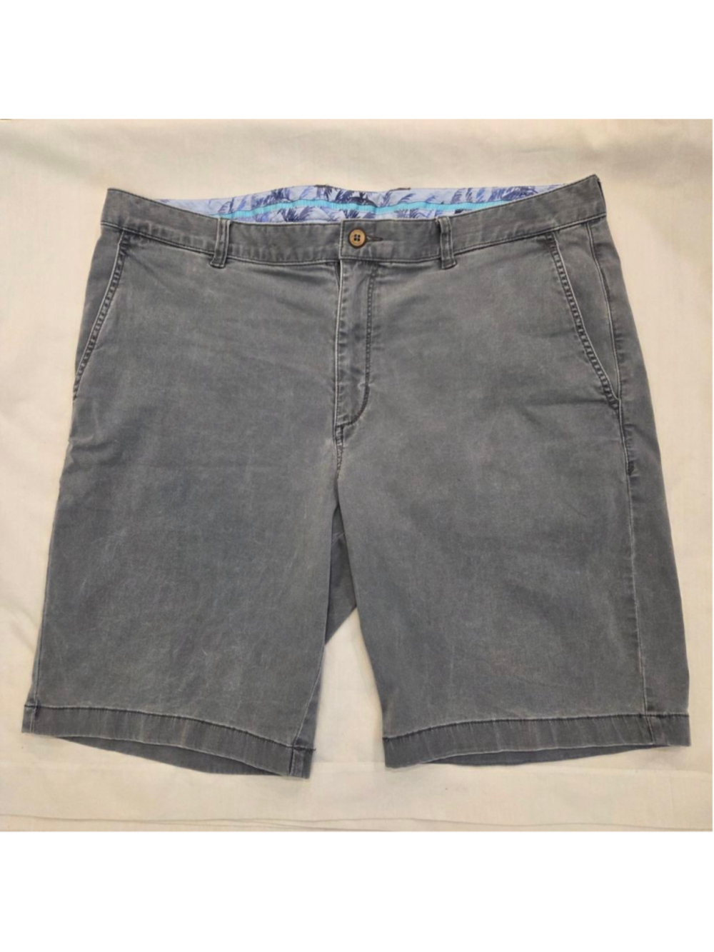 Men's Tommy Bahama Gray Flat Front Shorts Waist 38